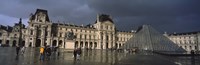 Louvre Museum on a rainy day, Paris, France by Panoramic Images - 27" x 9" - $28.99