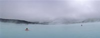 Tourist swimming in a thermal pool, Blue Lagoon, Reykjanes Peninsula, Reykjavik, Iceland by Panoramic Images - 27" x 9"