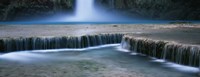Waterfall in a forest, Mooney Falls, Havasu Canyon, Havasupai Indian Reservation, Grand Canyon National Park, Arizona, USA by Panoramic Images - 27" x 9"