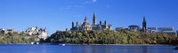 Government building on a hill, Parliament Building, Parliament Hill, Ottawa, Ontario, Canada Fine Art Print