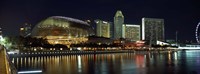 Esplanade Theater, The Singapore Flyer, Singapore River, Singapore Fine Art Print