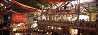 Group of people in the Oktoberfest festival, Munich, Bavaria, Germany Fine Art Print