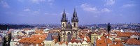 Church in a city, Tyn Church, Prague Old Town Square, Prague, Czech Republic Fine Art Print