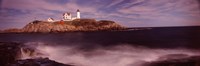 Lighthouse on the coast, Nubble Lighthouse, York, York County, Maine Fine Art Print