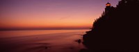 Bass Head Lighthouse at dusk, Bass Harbor, Maine Fine Art Print