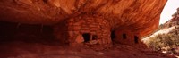 Dwelling structures on a cliff, Anasazi Ruins, Mule Canyon, Utah, USA Fine Art Print