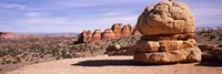 Rock formations on an arid landscape, Big Mac, Coyote Butte, Paria Canyon-Vermilion Cliffs Wilderness, Utah, USA by Panoramic Images - 27" x 9"