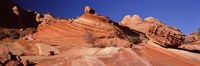 Rock formations on an arid landscape, Coyote Butte, Vermillion Cliffs, Paria Canyon, Arizona, USA Fine Art Print