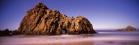 Rock formation on the beach, one hour exposure, Pfeiffer Beach, Big Sur, California Fine Art Print