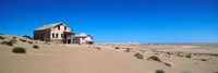 Abandoned house in a mining town, Kolmanskop, Namib desert, Karas Region, Namibia Fine Art Print