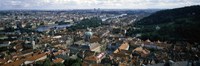 Aerial view of Prague, Czech Republic Fine Art Print