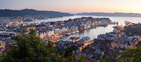 Buildings in a city, Bergen, Hordaland County, Norway Fine Art Print