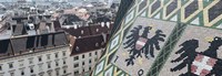 City viewed from a cathedral, St. Stephens Cathedral, Vienna, Austria Fine Art Print
