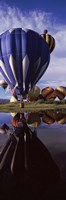 Big Blue Balloon, Hot Air Balloon Rodeo, Steamboat Springs, Routt County, Colorado, USA Fine Art Print