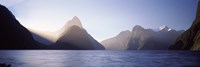 Milford Sound, Fiordland National Park, South Island, New Zealand by Panoramic Images - 27" x 9" - $28.99