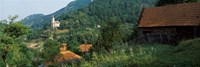 Houses at the Hillside Transylvania Romania