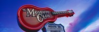 Low angle view of Museum Club sign, Route 66, Flagstaff, Arizona, USA Fine Art Print