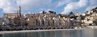 Buildings at the waterfront, Menton, French Riviera, Alpes-Maritimes, Provence-Alpes-Cote D'Azur, France Fine Art Print