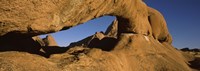 Natural arch on a mountain, Spitzkoppe, Namib Desert, Namibia Fine Art Print
