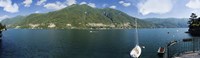 Sailboat in a lake, Lake Como, Como, Lombardy, Italy by Panoramic Images - 27" x 9"