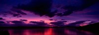 Sunset over an island viewed from Applecross Peninsula, Isle of Skye, Inner Hebrides, Hebrides, Scotland Fine Art Print