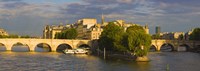 Arch bridge over a river, Pont Neuf, Seine River, Isle de la Cite, Paris, Ile-de-France, France by Panoramic Images - 27" x 9"