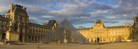 Pyramid structure, Louvre Museum, Paris, France Fine Art Print
