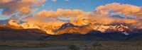 Golden Clouds Over Monte Fitz Roy, Argentina Fine Art Print