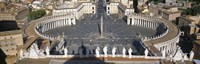 High angle view of a town square, St. Peter's Square, Vatican city, Rome, Lazio, Italy Fine Art Print