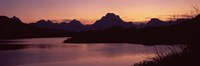 River passing by a mountain range, Oxbow Bend, Snake River, Grand Teton National Park, Teton County, Wyoming, USA by Panoramic Images - 27" x 9"
