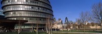 Buildings in a city, Sir Norman Foster Building, London, England Fine Art Print