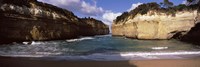 Rock formations in the ocean, Loch Ard Gorge, Port Campbell National Park, Great Ocean Road, Victoria, Australia Fine Art Print