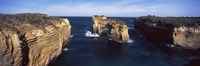 Rock formations in the ocean, Campbell National Park, Great Ocean Road, Victoria, Australia Fine Art Print