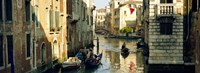 Boats in a canal, Castello, Venice, Veneto, Italy Fine Art Print