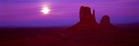 Sunset in Monument Valley, Utah (red) by Panoramic Images - 27" x 9"
