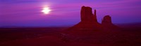 Sunset in Monument Valley, Utah (red) Fine Art Print