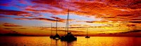 Tahiti Sunset, Society Islands, French Polynesia by Panoramic Images - 27" x 9"