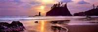 Sunset at Second Beach, Olympic National Park, Washington State by Panoramic Images - 27" x 9"