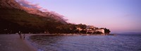 Tourists on the beach, Makarska, Dalmatia, Croatia Fine Art Print