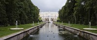 Canal at Grand Cascade at Peterhof Grand Palace, St. Petersburg, Russia by Panoramic Images - 27" x 9"