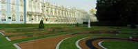 Formal garden in front of the palace, Catherine Palace, Tsarskoye Selo, St. Petersburg, Russia by Panoramic Images - 27" x 9"