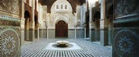 Interiors of a medersa, Medersa Bou Inania, Fez, Morocco Fine Art Print
