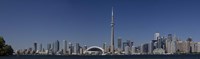 Skylines in a city, CN Tower, Toronto, Ontario, Canada Fine Art Print