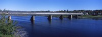 Hartland Bridge, world's longest covered bridge across the Saint John's River, Hartland, New Brunswick, Canada by Panoramic Images - 27" x 9"
