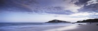 Beach at dusk, Burgh Island, Bigbury-On-Sea, Devon, England Fine Art Print