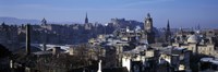 High angle view of buildings in a city, Edinburgh, Scotland Fine Art Print