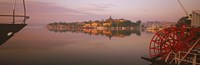 Sternwheeler in a river, Skeppsholmen, Nybroviken, Stockholm, Sweden Fine Art Print