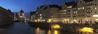 Berlin Cathedral and Nikolaiviertel at Spree River, Berlin, Germany Fine Art Print