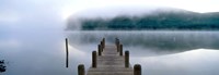 Fog over a lake, St. Mary's Loch, Scotland Fine Art Print