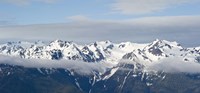 Snow covered mountains, Hurricane Ridge, Olympic National Park, Washington State, USA Fine Art Print